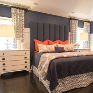 home bedroom Orange & Blue
